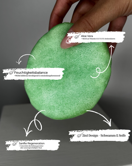 Aloe Vera Schwammseife / Aloe Vera Sponge Soap