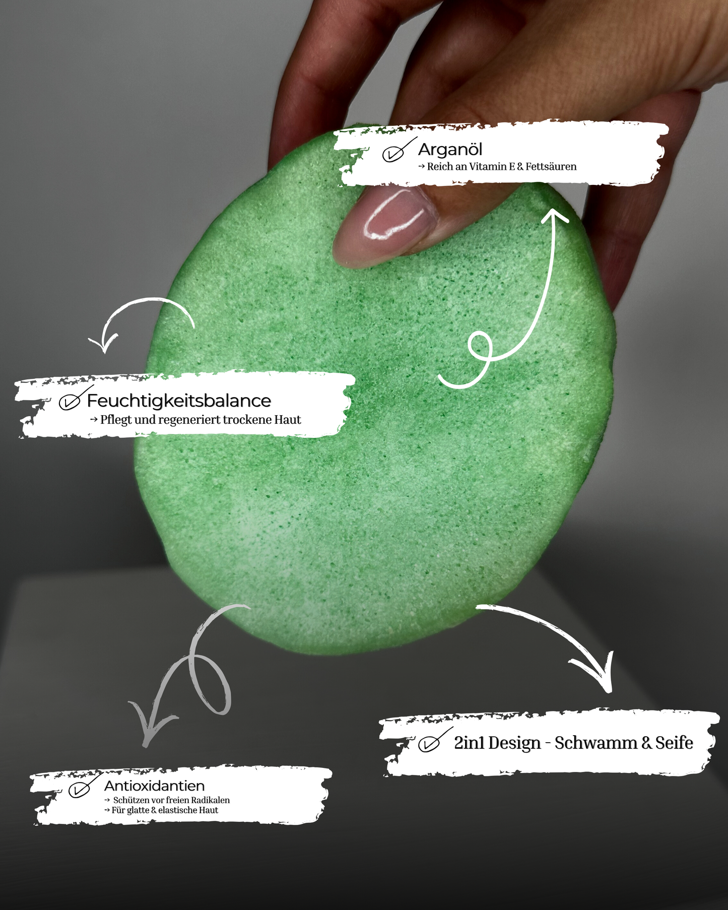 Arganöl Schwammseife / Argan oil Sponge Soap