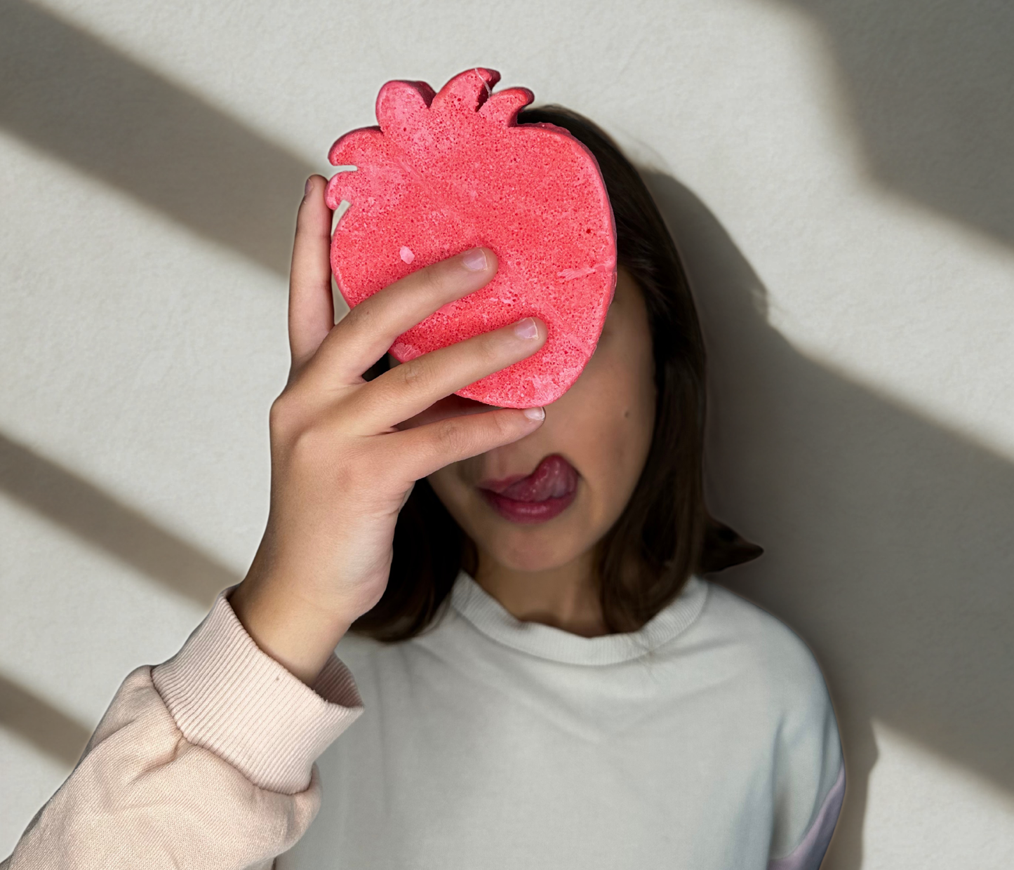 Kinderschwammseife - Erdbeere