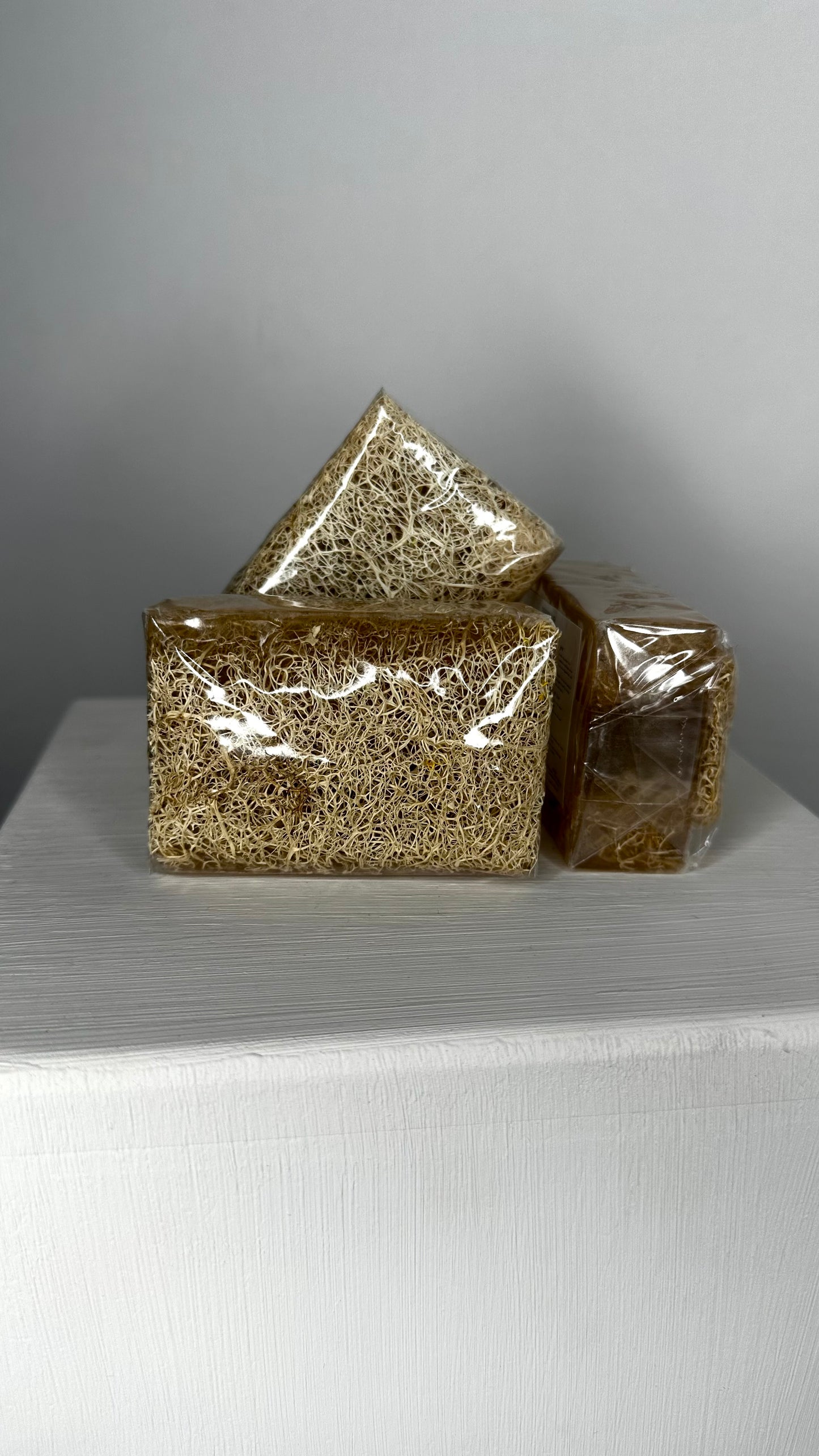 Natürliche Kürbisfaser Seife - Kollagen / Natural Pumpkin Fiber - Collagen