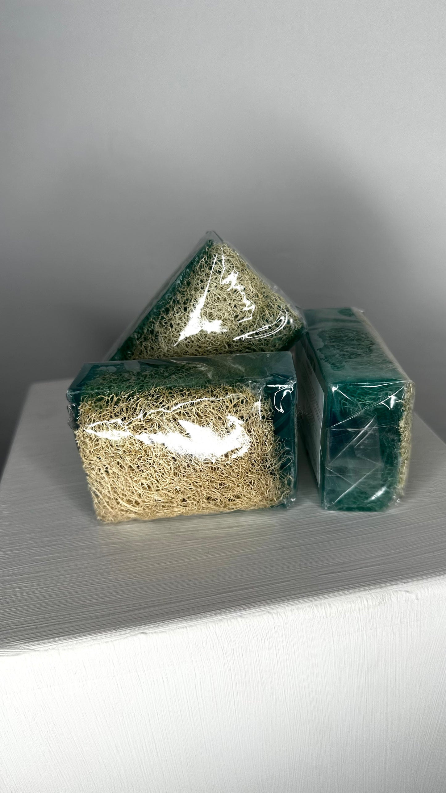 Natürliche Kürbisfaser Seife - Meersalz / Natural Pumpkin Fiber - Sea Salt