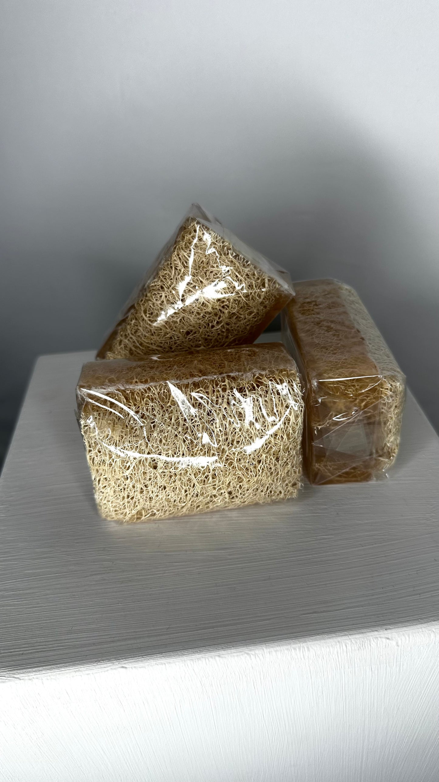 Natürliche Kürbisfaser Seife - Reis / Natural Pumpkin Fiber - Rice