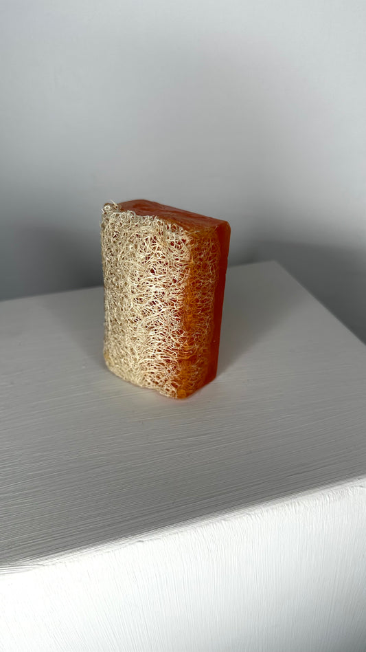 Natürliche Kürbisfaser Seife - Honig / Natural Pumpkin Fiber - Honey