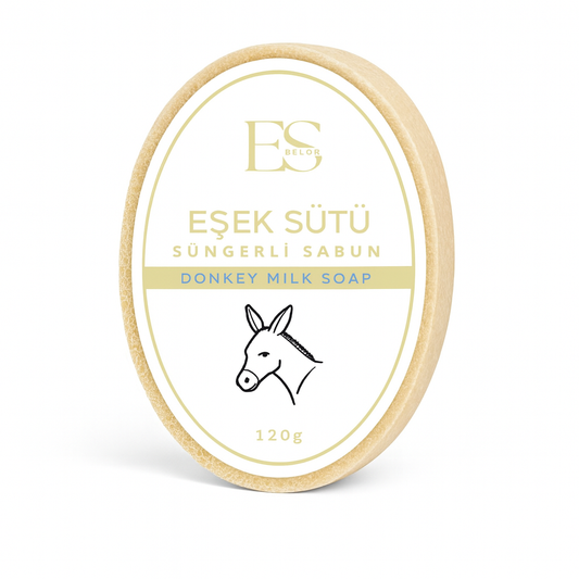 EŞEK SÜTÜ SÜGERLİ SABUN / DONKEY MILK SPONGE SOAP