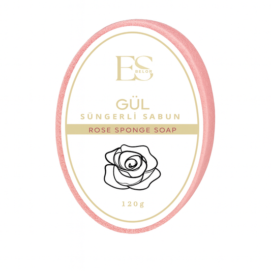 GÜL SÜNGERLİ SABUN / ROSE SPONGE SOAP