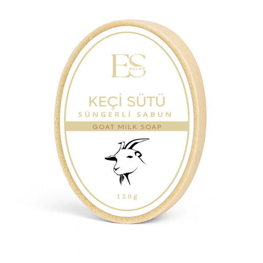 KEÇİ SÜTÜ SÜNGERLİ SABUN / GOAT MILK SPONGE SOAP