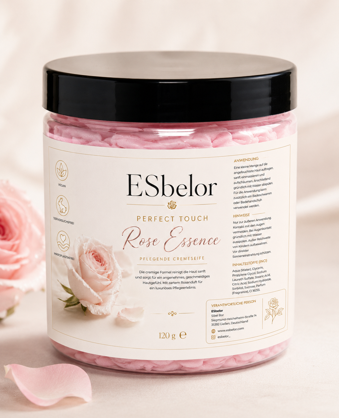 PERFECT TOUCH – Pflegende Cremeseife Rose