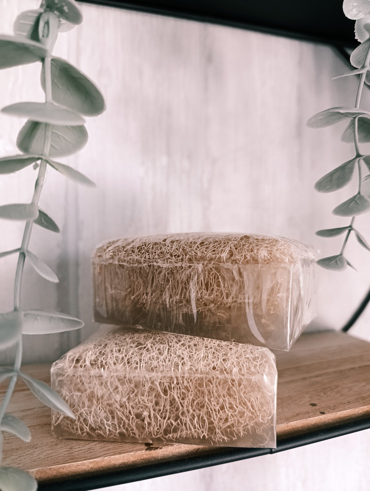 Natürliche Kürbisfaser Seife - Heilerde / Natural Pumpkin Fiber - Clay