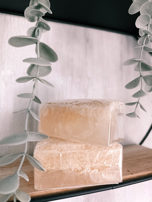 Natürliche Kürbisfaser Seife - Kollagen / Natural Pumpkin Fiber - Collagen