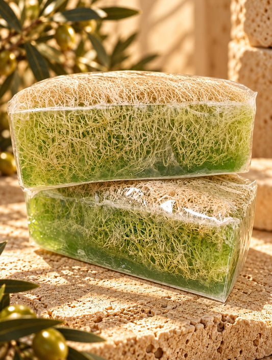Aloe Vera Kürbisfaserseife – Frische, Pflege und glatte Haut
