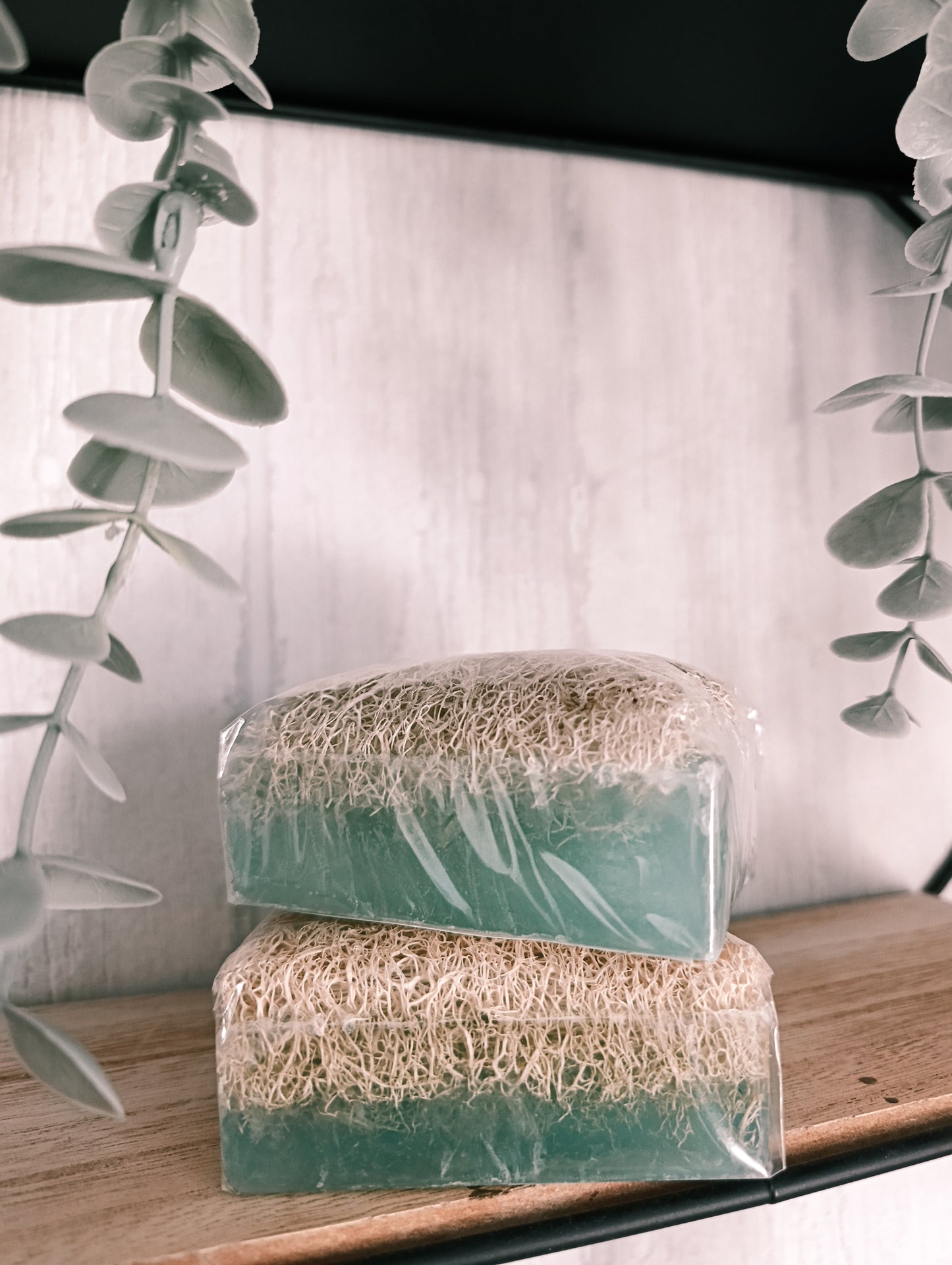 Natürliche Kürbisfaser Seife - Meersalz / Natural Pumpkin Fiber - Sea Salt