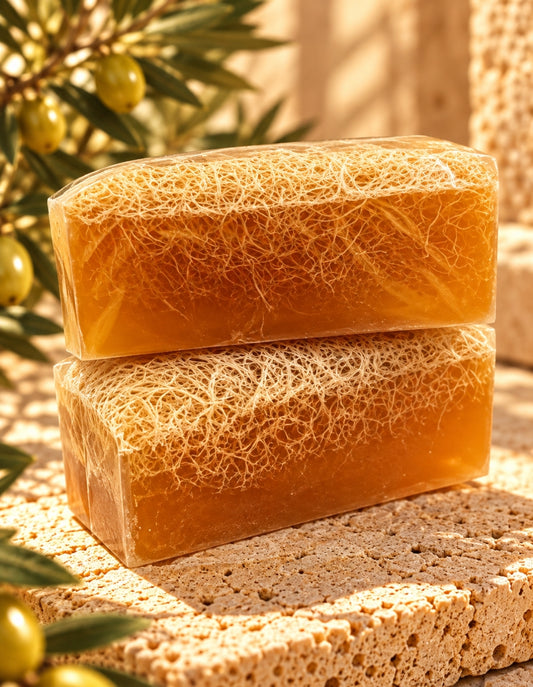 Mango Kürbisfaserseife  Feuchtigkeitsspendende Pflege mit fruchtigem Mango-Duft